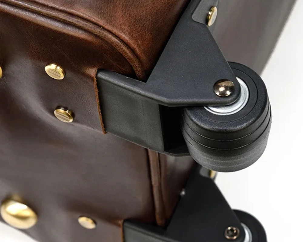 leather suitcase carry on