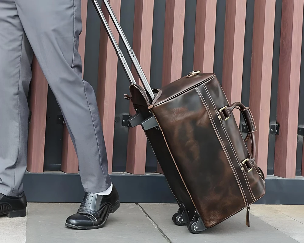 men's luggage with wheels